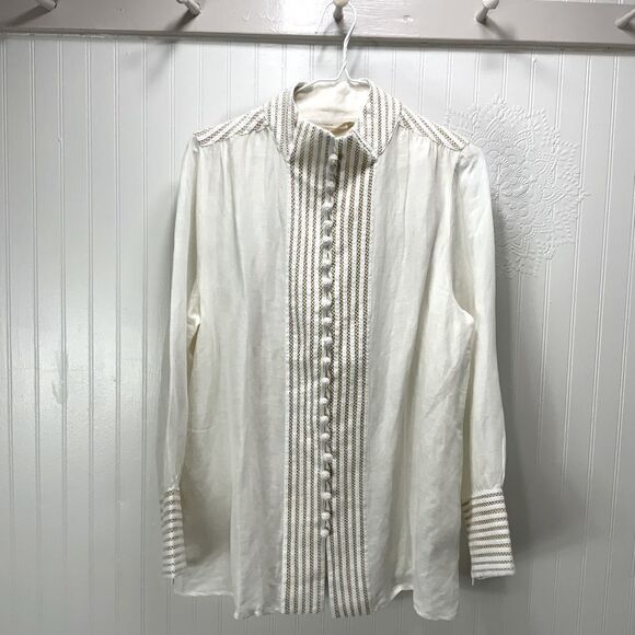 SOFT SURROUNDINGS long sleeve blouse - Picture 1 of 6